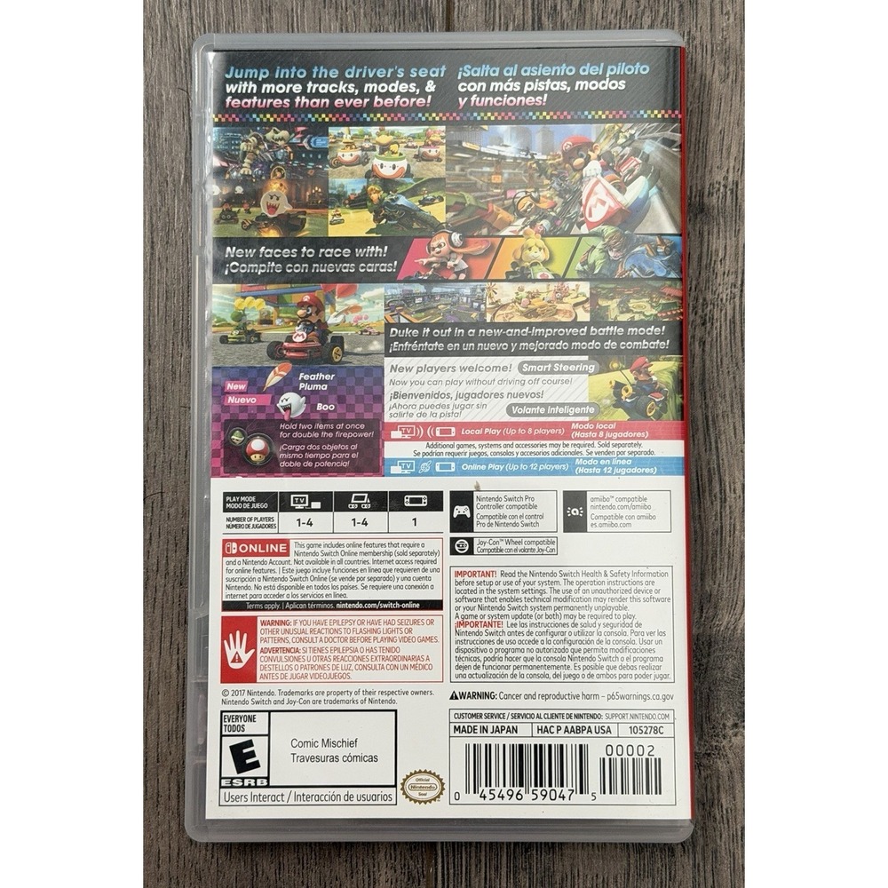 Mario Cart 8 Deluxe Nintendo Switch - Picture 2 of 5